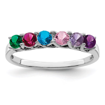 Sterling Silver Rhodium-plated Family Jewelry Mounting