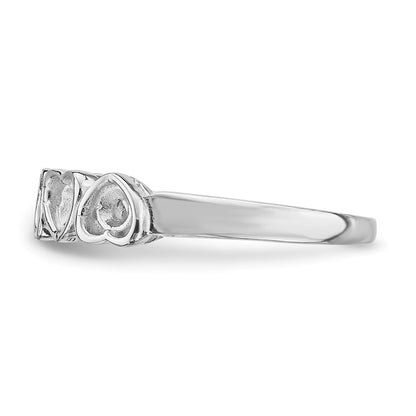 14k White Gold Family Jewelry Ring Mounting