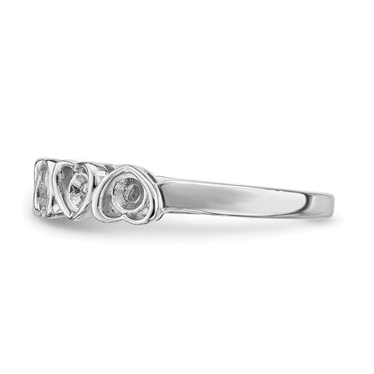 14k White Gold Family Jewelry Ring Mounting