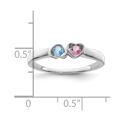 Sterling Silver Rhodium-plated Family Jewelry Mounting