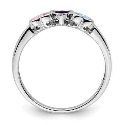 14k White Gold Family Jewelry Ring Mounting