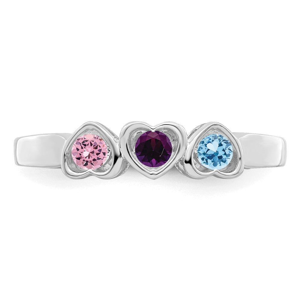 14k White Gold Family Jewelry Ring Mounting