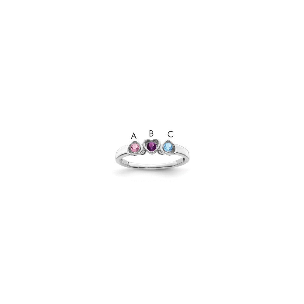 14k White Gold Family Jewelry Ring Mounting