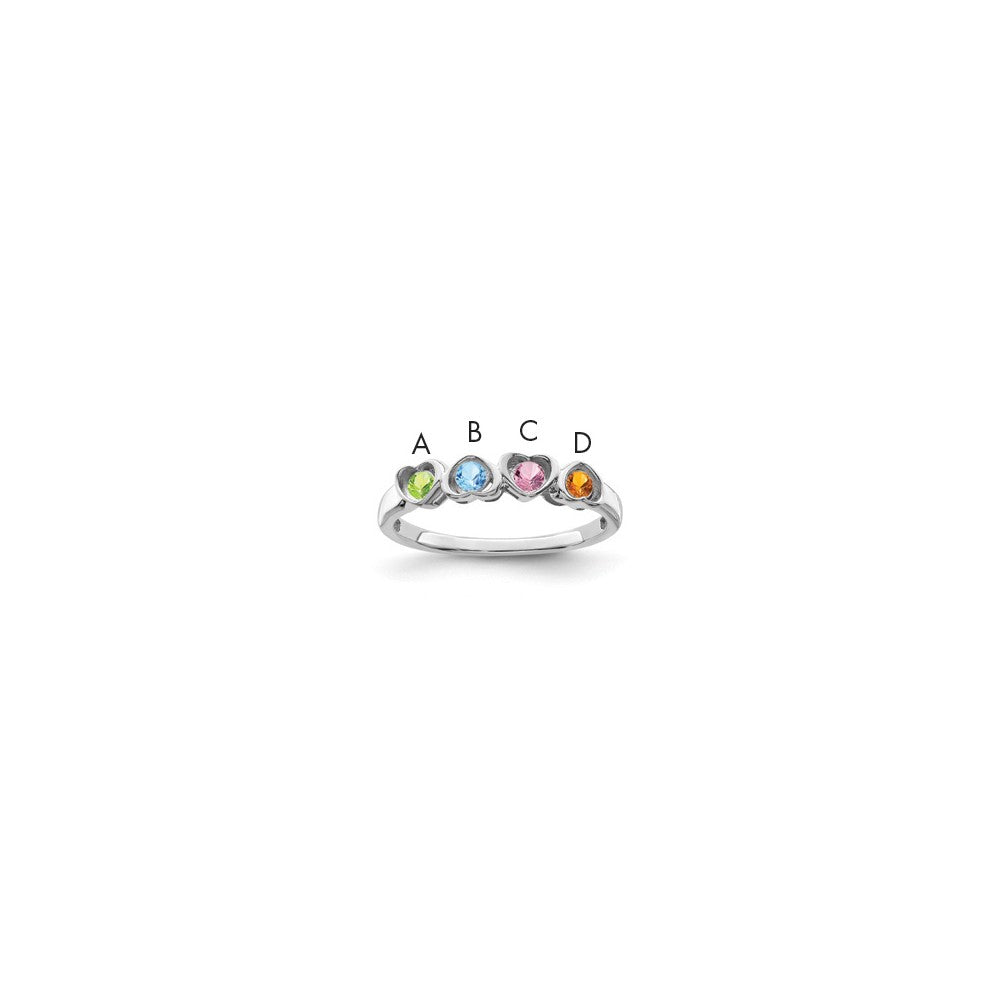 14k White Gold Family Jewelry Ring Mounting
