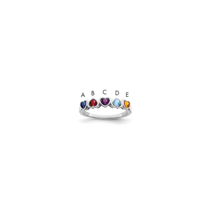 14k White Gold Family Jewelry Ring Mounting