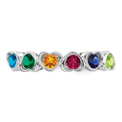 Sterling Silver Rhodium-plated Family Jewelry Mounting