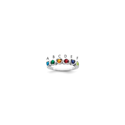 14k White Gold Family Jewelry Ring Mounting