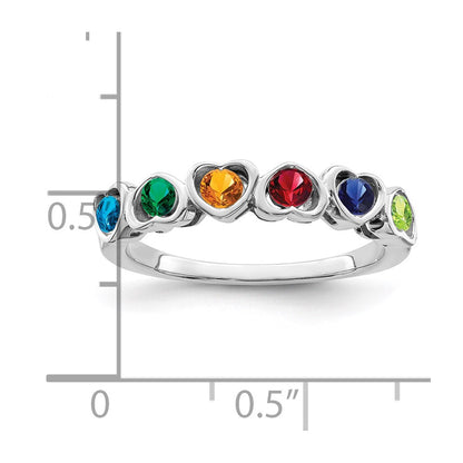 Sterling Silver Rhodium-plated Family Jewelry Mounting