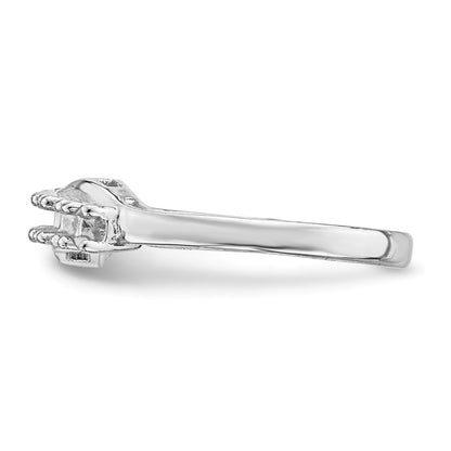 14k White Gold Family Jewelry Ring Mounting