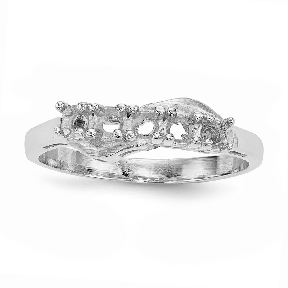 14k White Gold Family Jewelry Ring Mounting