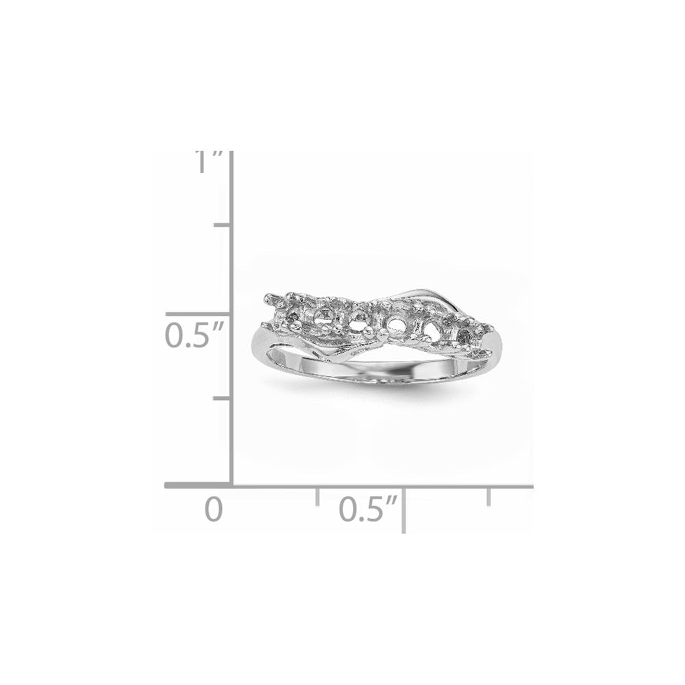 14k White Gold Family Jewelry Ring Mounting