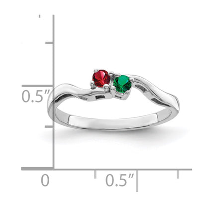 Sterling Silver Rhodium-plated Family Jewelry Mounting