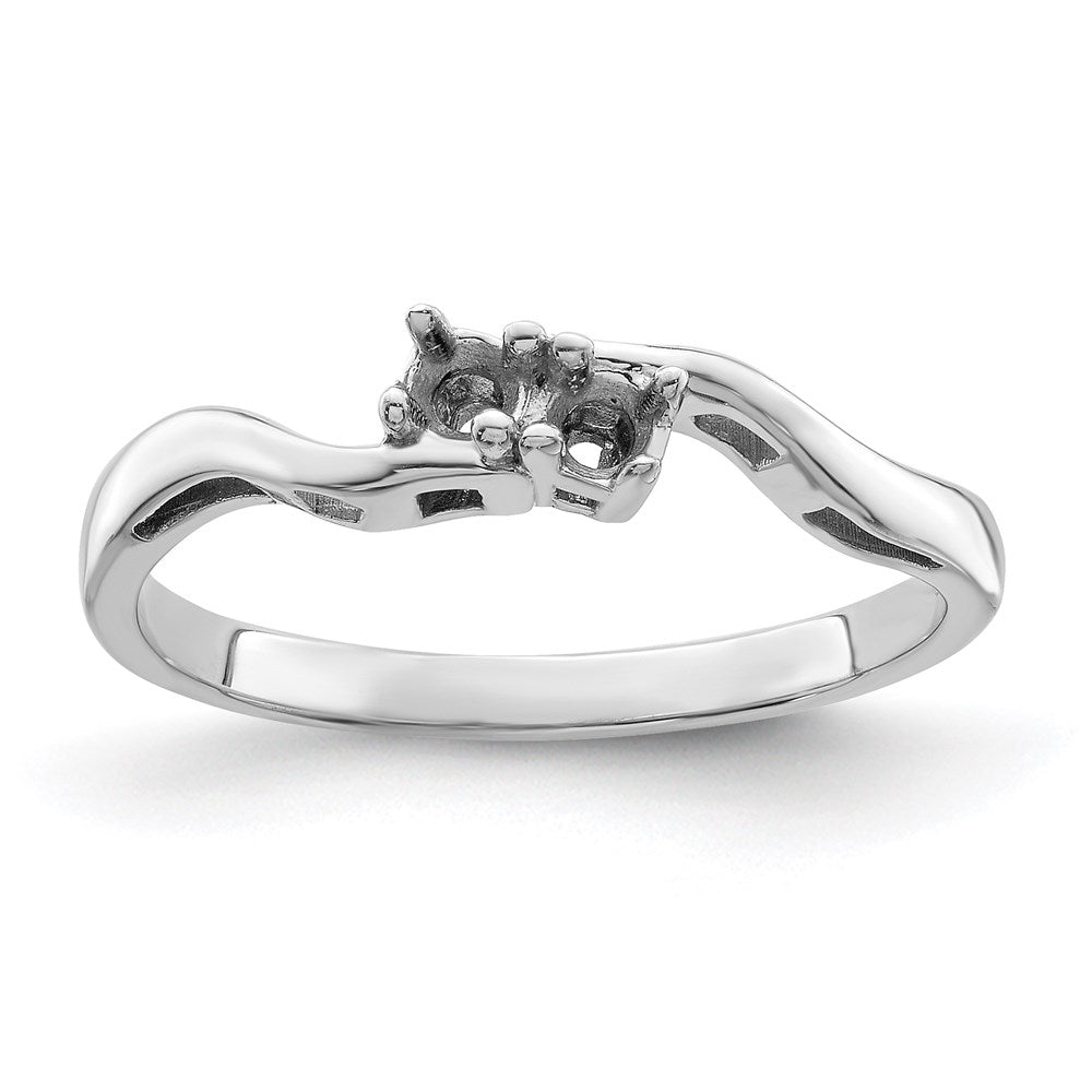Sterling Silver Rhodium-plated Family Jewelry Mounting