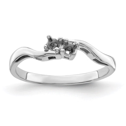 Sterling Silver Rhodium-plated Family Jewelry Mounting
