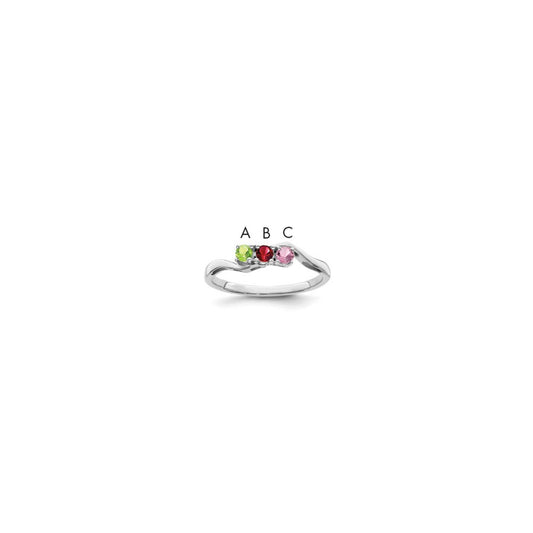 14k White Gold Family Jewelry Ring Mounting