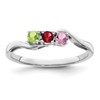 14k White Gold Family Jewelry Ring Mounting