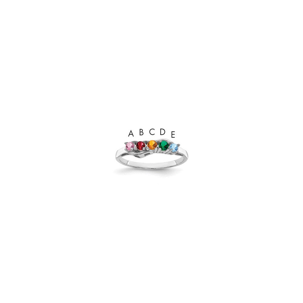 14k White Gold Family Jewelry Ring Mounting