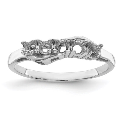 Sterling Silver Rhodium-plated Family Jewelry Mounting