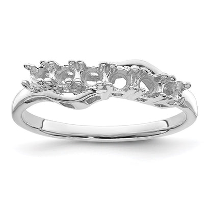 14k White Gold Family Jewelry Ring Mounting