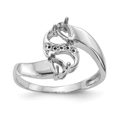 14k White Gold Family Jewelry Ring Mounting