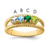 14k Genuine 4 Stone Mother's Ring