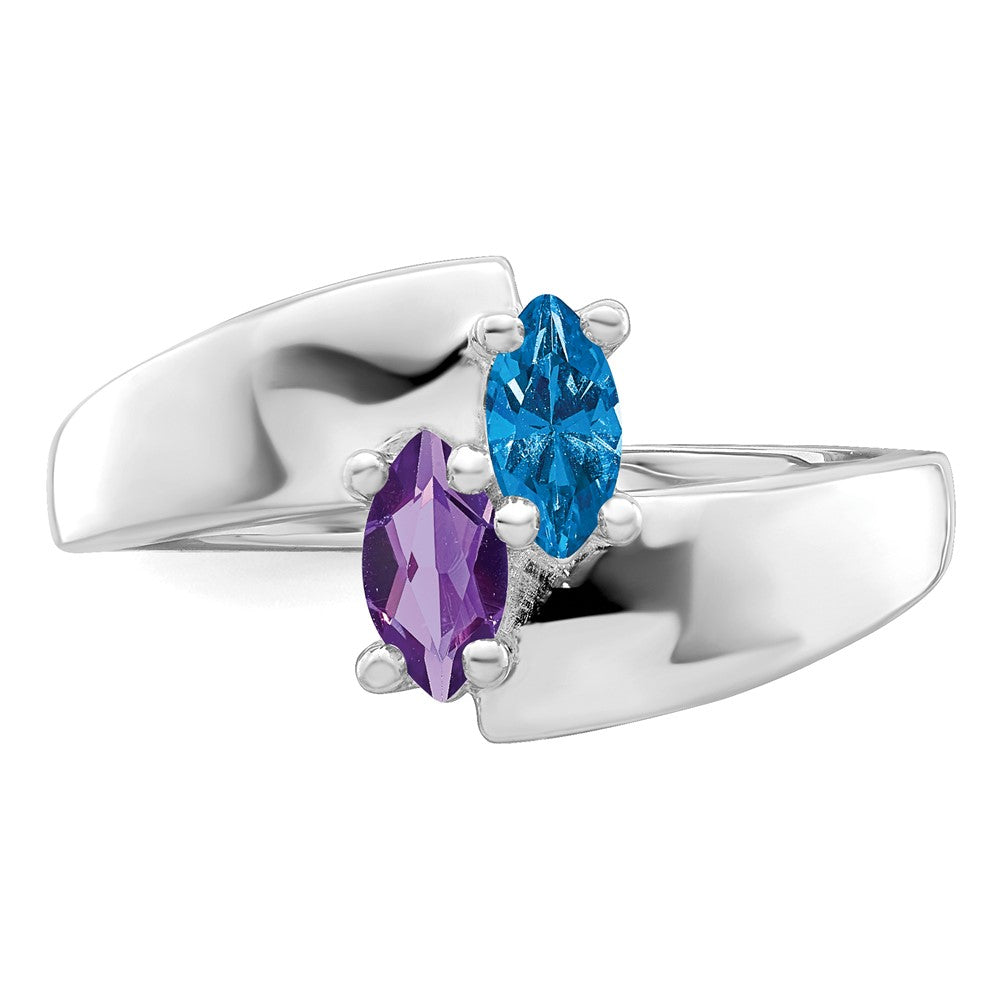 Sterling Silver Rhodium-plated Family Jewelry Mounting
