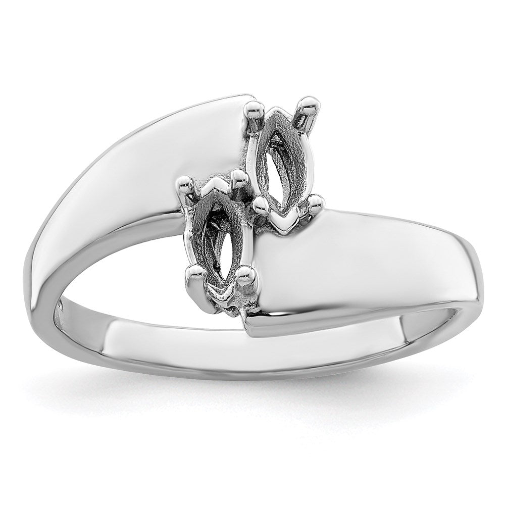 Sterling Silver Rhodium-plated Family Jewelry Mounting