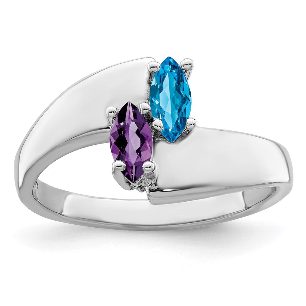 Sterling Silver Rhodium-plated Family Jewelry Mounting