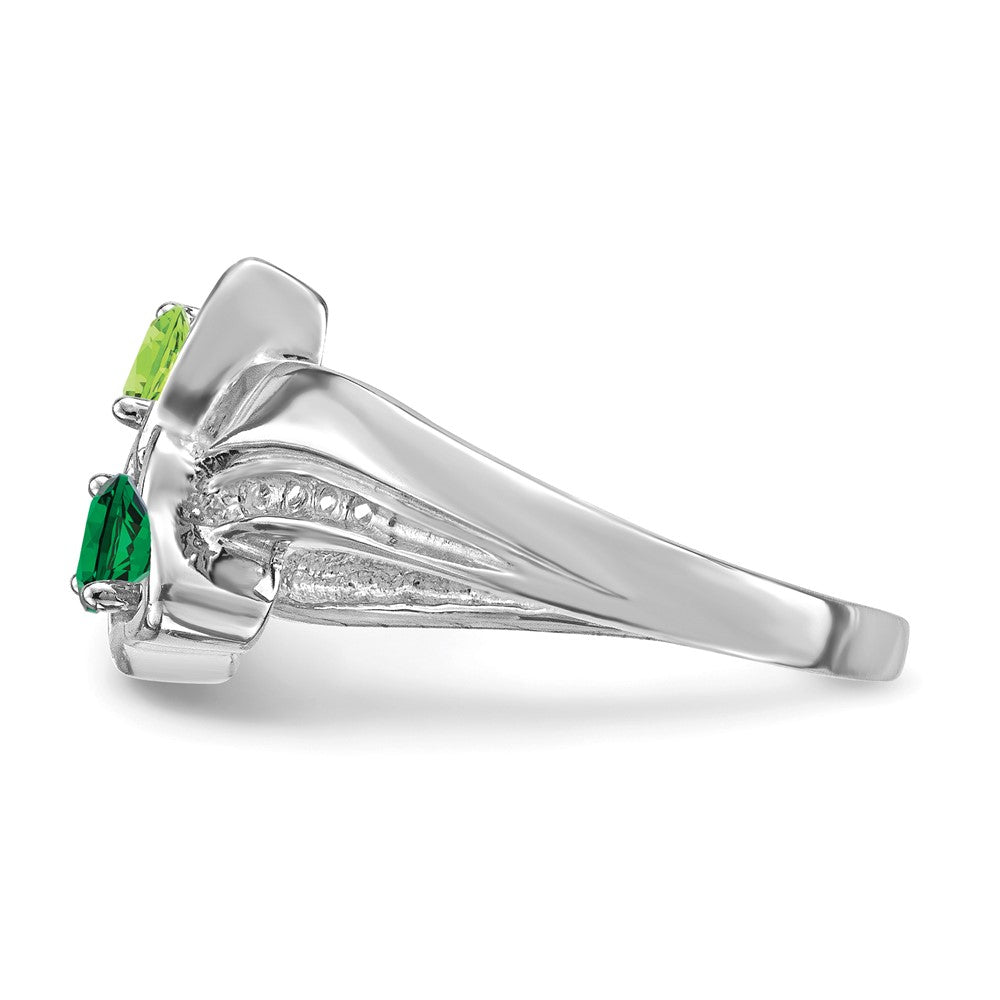 Sterling Silver Rhodium-plated Family Jewelry Mounting
