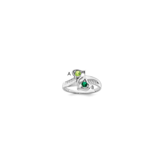 14k White Gold Family Jewelry Ring Mounting