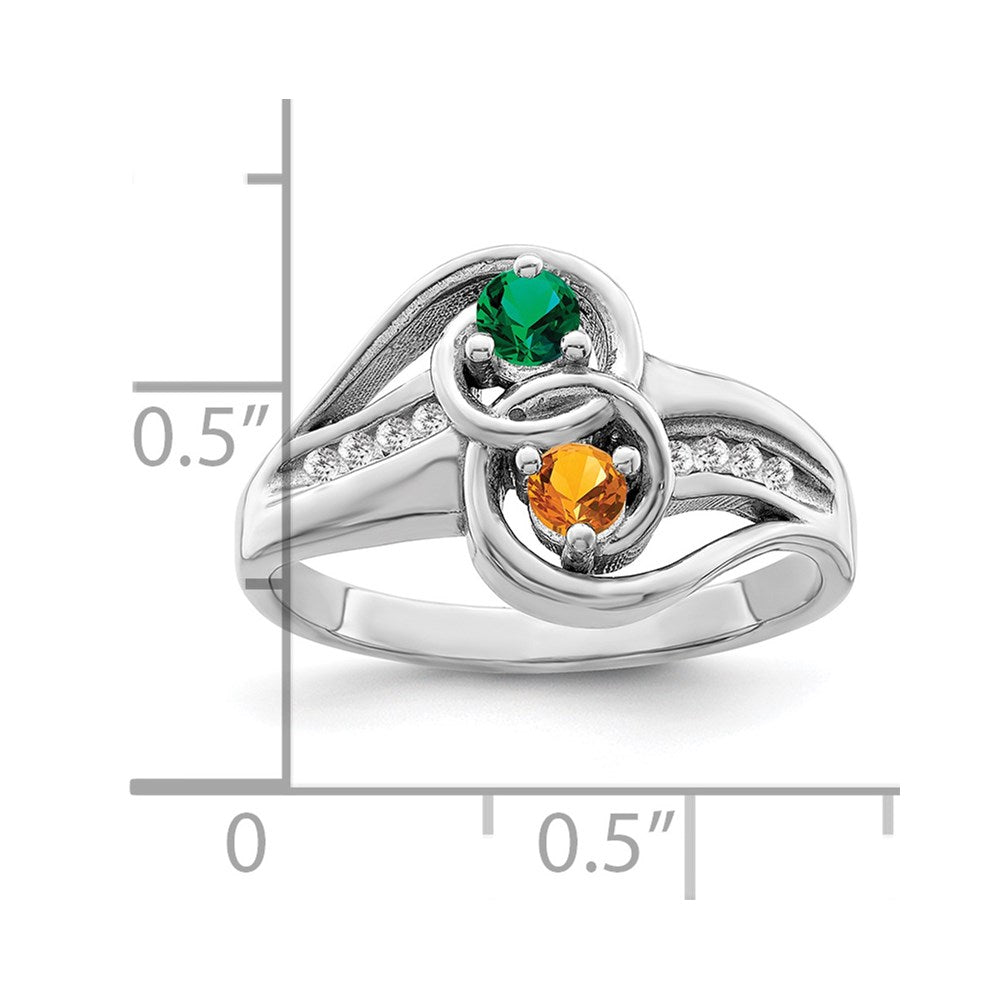 14k White Gold Family Jewelry Ring Mounting