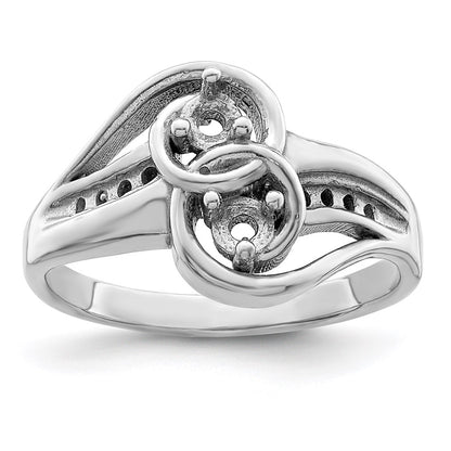 14k White Gold Family Jewelry Ring Mounting
