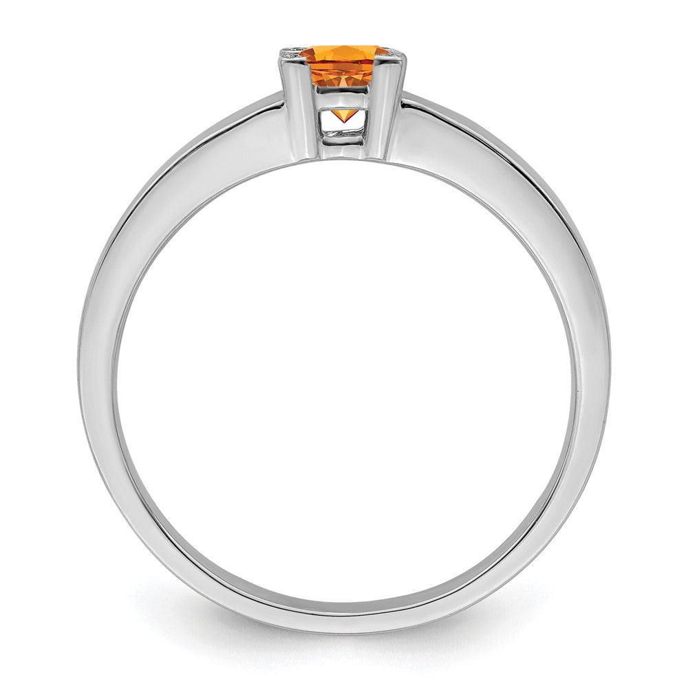 14K White Gold Family Jewelry Diamond Semi-Set Ring