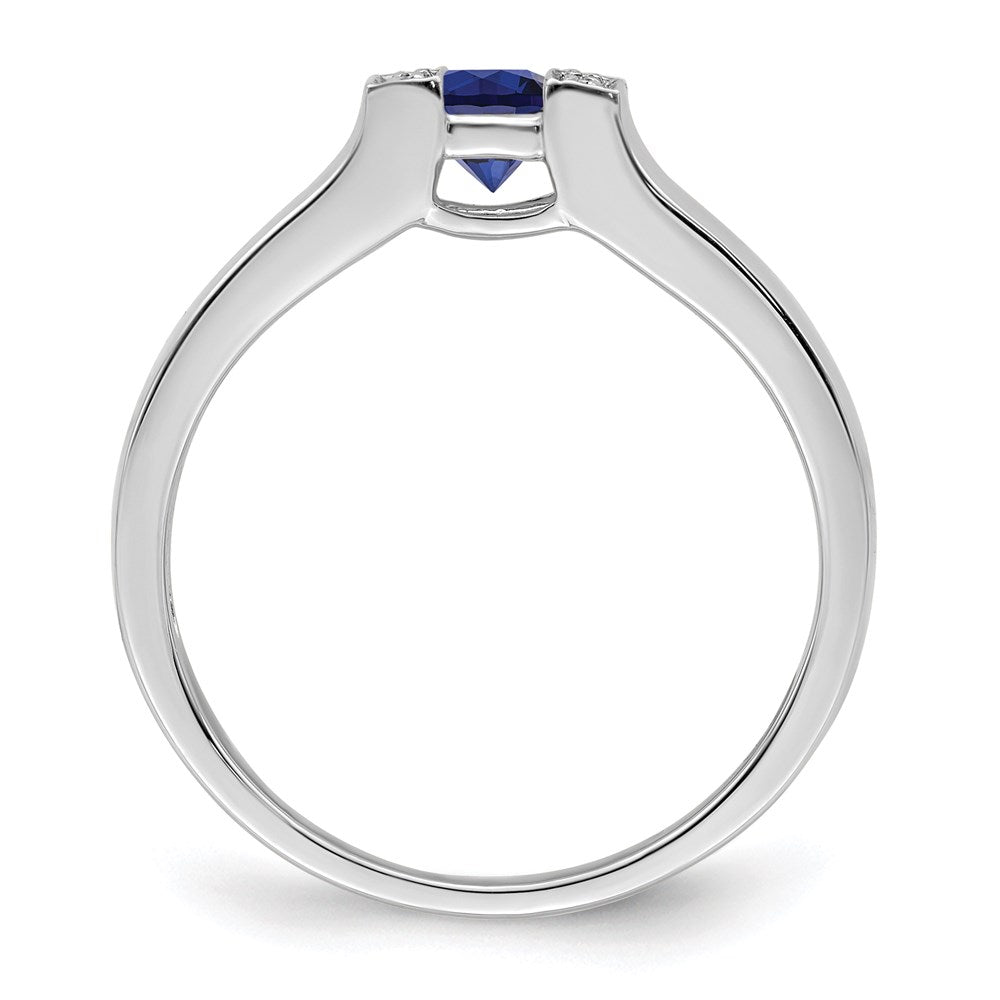 14K White Gold Family Jewelry Diamond Semi-Set Ring