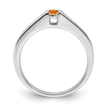 14K White Gold Family Jewelry Diamond Semi-Set Ring