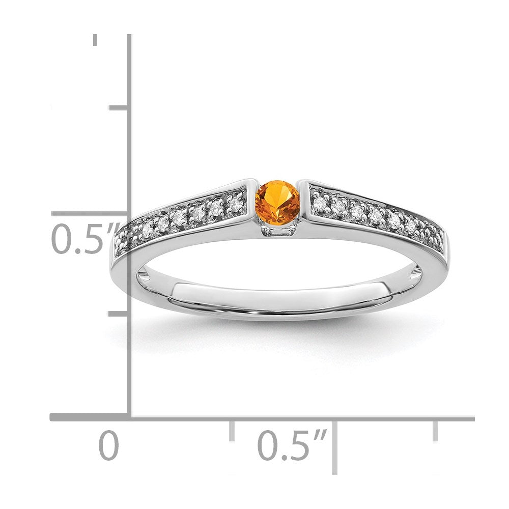 14K White Gold Family Jewelry Diamond Semi-Set Ring