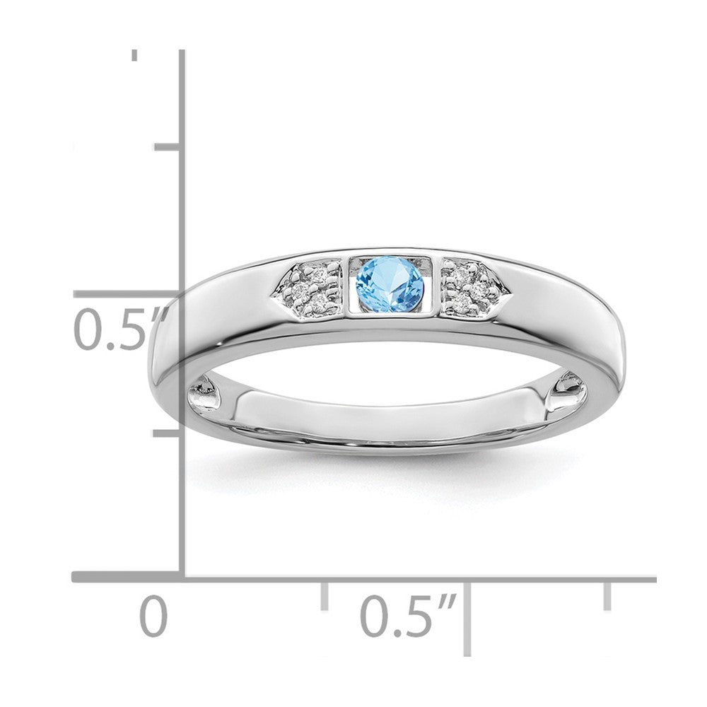 14K White Gold Family Jewelry Diamond Semi-Set Ring