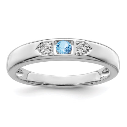 14K White Gold Family Jewelry Diamond Semi-Set Ring