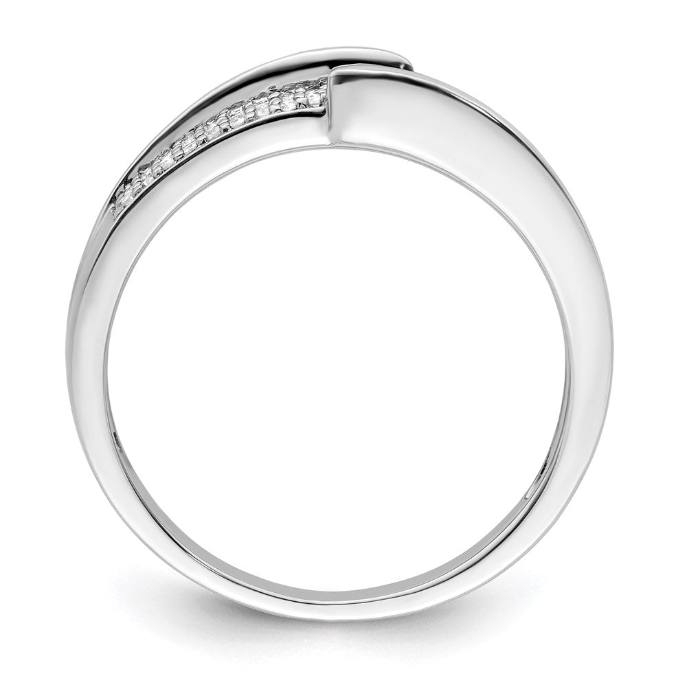 14K White Gold Family Jewelry Diamond Semi-Set Ring