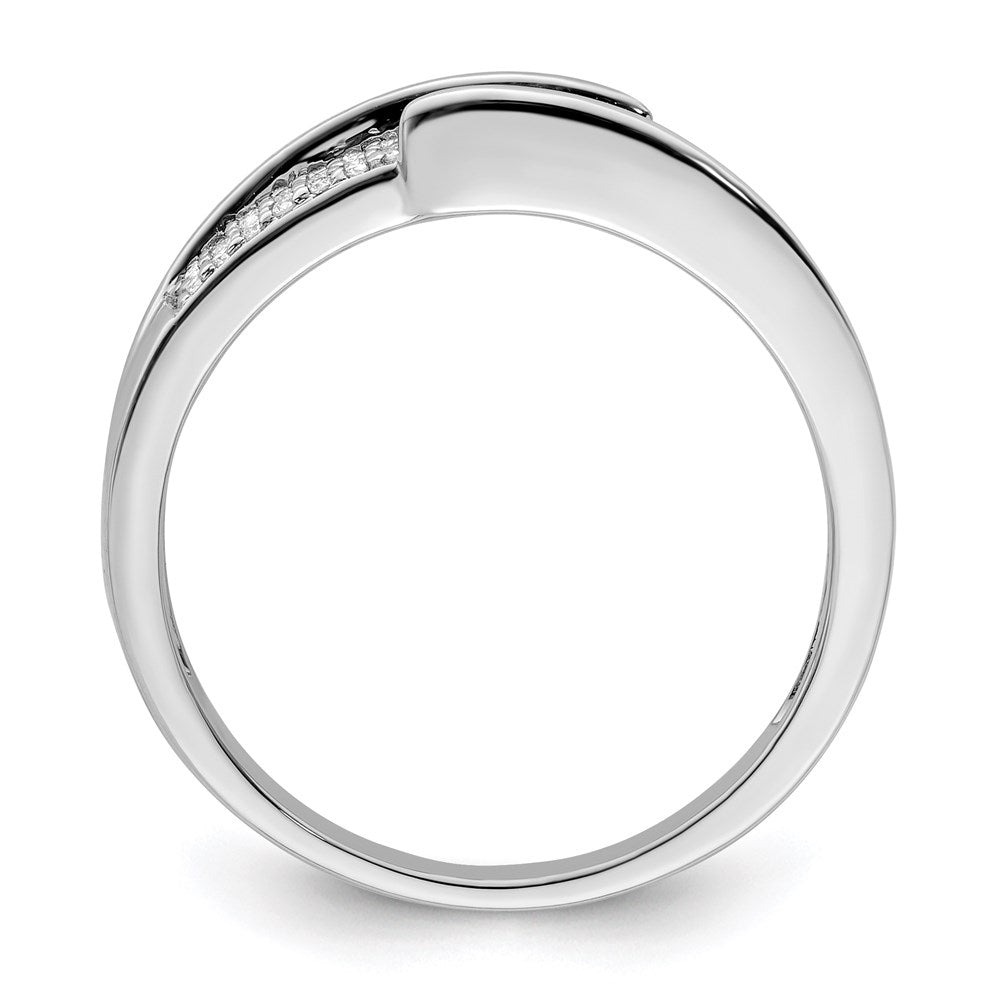 14K White Gold Family Jewelry Diamond Semi-Set Ring
