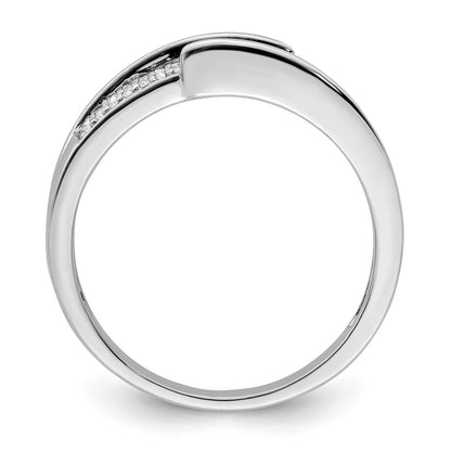 14K White Gold Family Jewelry Diamond Semi-Set Ring