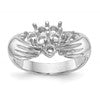14k White Gold 7 Stone Family Ring Mounting
