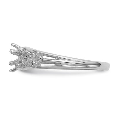14k White Gold 1 Stone Family Ring Mounting
