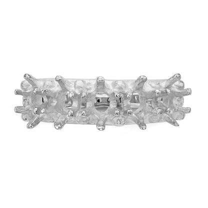 14k White Gold 5 Stone Family Ring Mounting