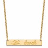 Sterling Silver/Gold-plated Medium Customized Bar Necklace