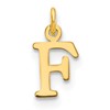 14ky Cutout Letter F Initial Pendant