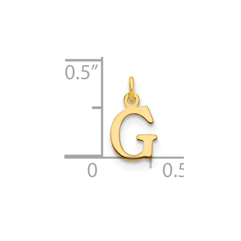 14ky Cutout Letter G Initial Pendant