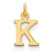 14ky Cutout Letter K Initial Pendant