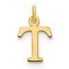 14ky Cutout Letter T Initial Pendant