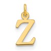 14ky Cutout Letter Z Initial Pendant